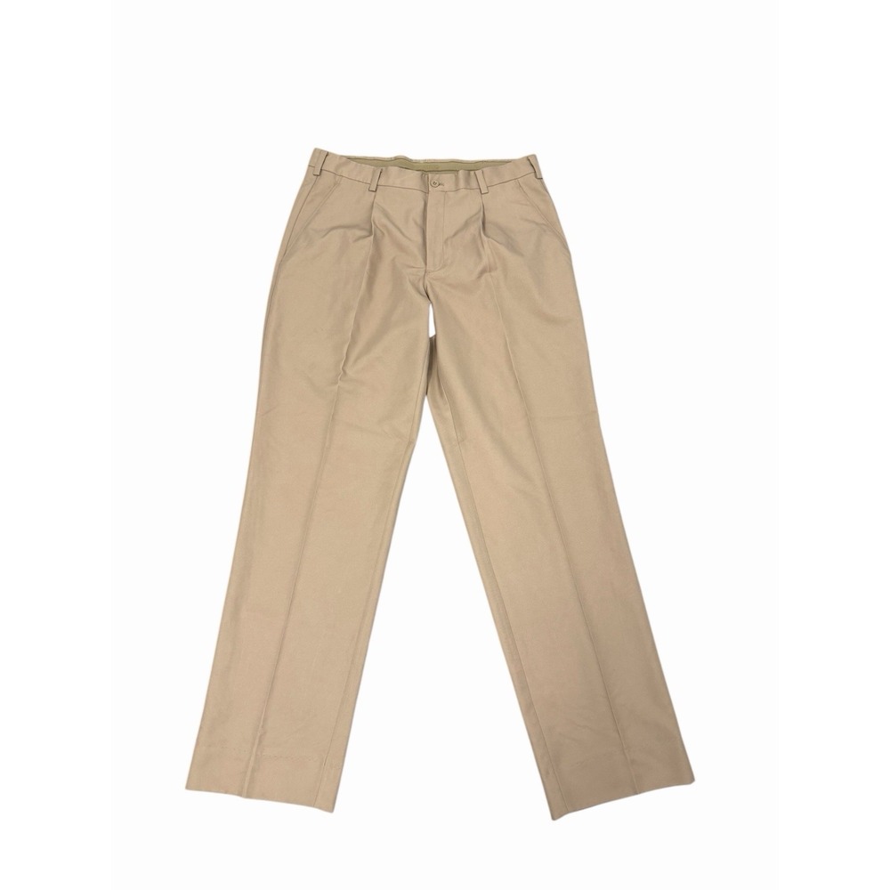 Nike Dri-Fit Mens Flex Performance Golf Pant Pleated 347834-235 Beige Size 34